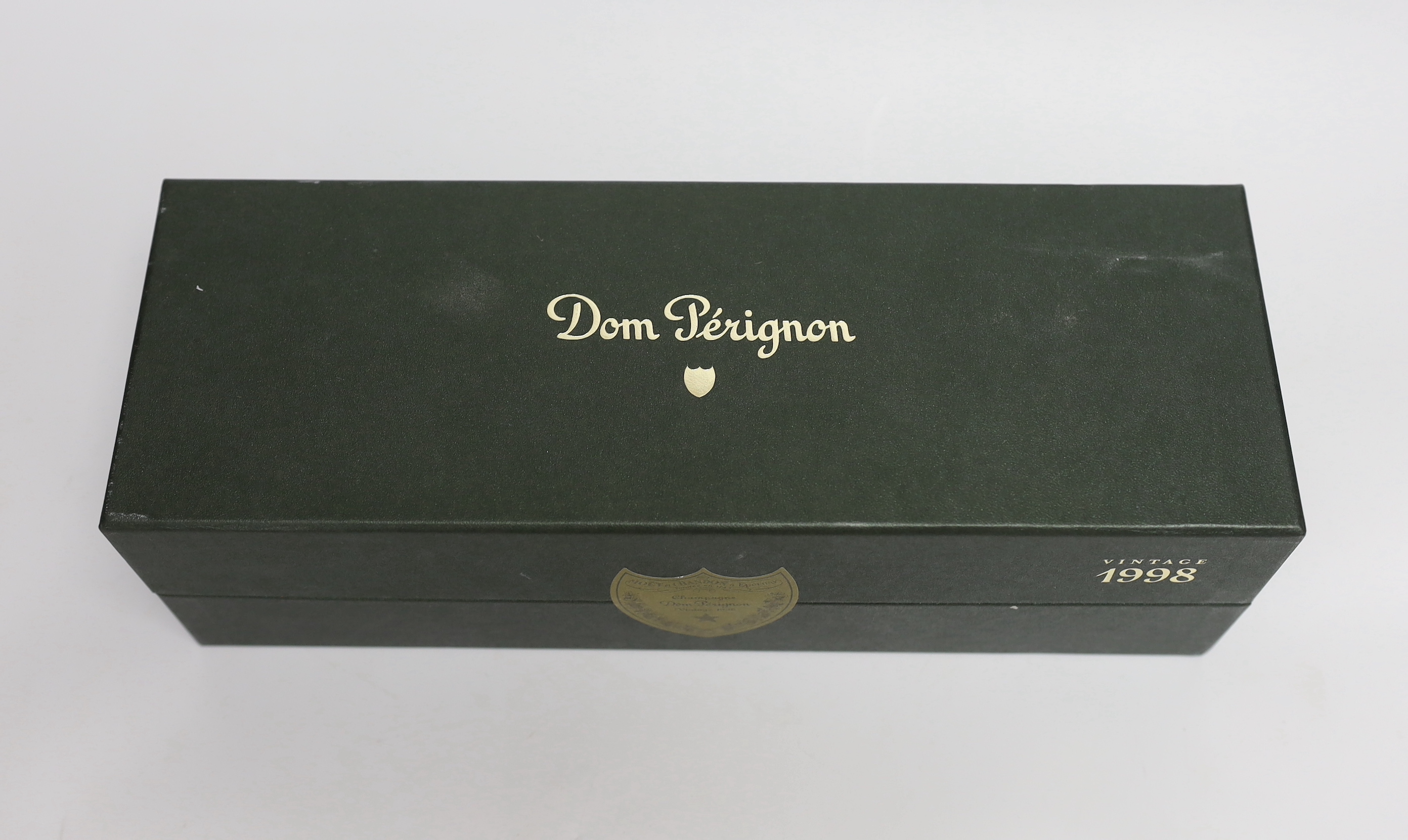A bottle of Dom Perignon, boxed, 1998